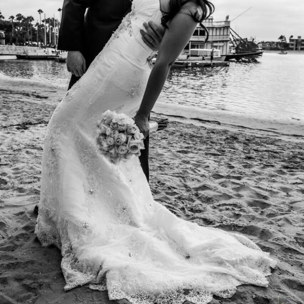 Wedding dress + veil